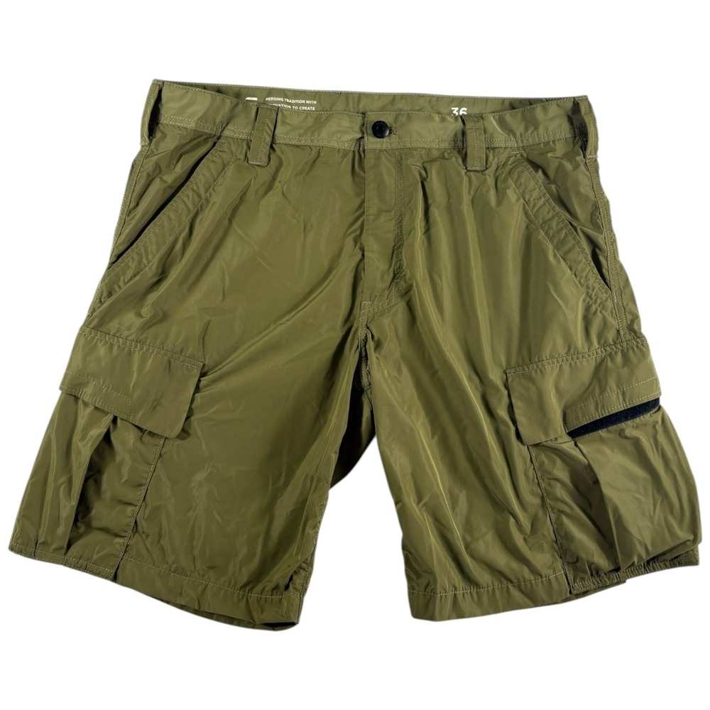 G-Star Raw Sporty Cargo Shorts Mens 36 Olive Green Relaxed Fit Water Repellent